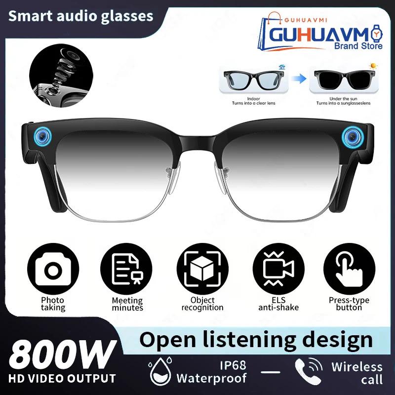CoolWiz New AI Smart Glasses — 120+ Language Translations, 8MP Camera, 8K Resolution, Video & Music Playback, Business Calls, Color‑Changing Lenses, for Men, suitable for outdoor sports and everyday use - gallery