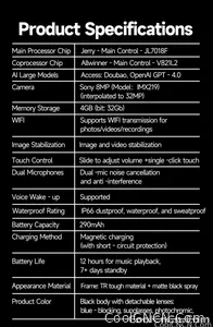 CoolWiz New AI Smart Glasses — 120+ Language Translations, 8MP Camera, 8K Resolution, Video & Music Playback, Business Calls, Color‑Changing Lenses, for Men, suitable for outdoor sports and everyday use - view 32