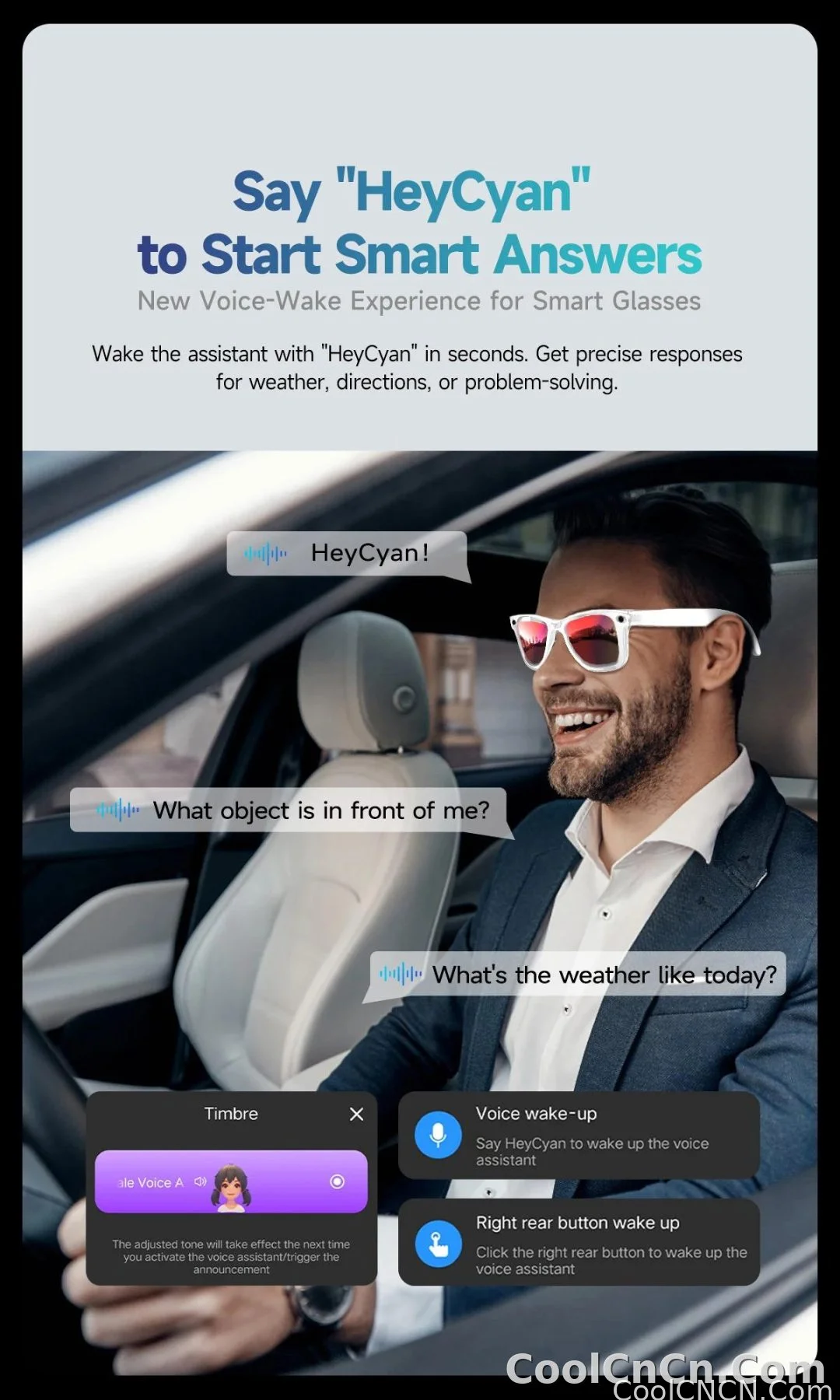 CoolWiz Camera HD Pixel 800W New 32GB Smart Glasses for Women — Photo Capture & Video Recording, AI Translation, Waterproof AI Glasses for Men, suitable for outdoor sports and daily use - detail
