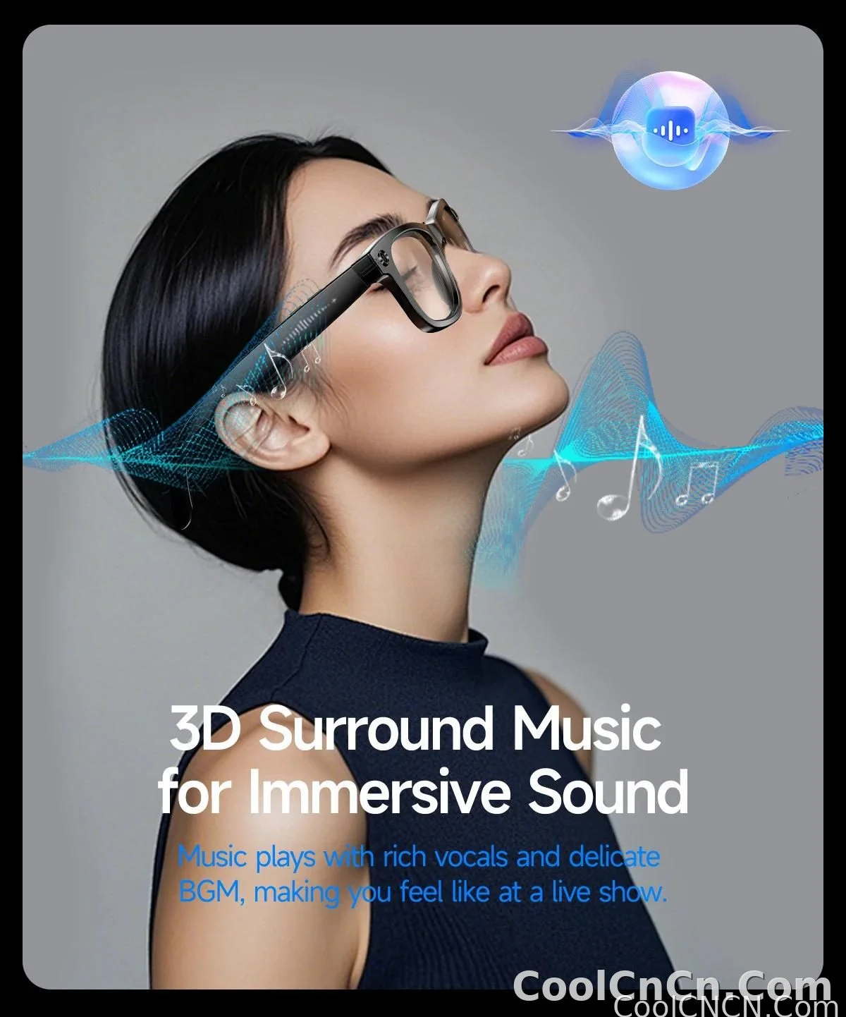 CoolWiz Camera HD Pixel 800W New 32GB Smart Glasses for Women — Photo Capture & Video Recording, AI Translation, Waterproof AI Glasses for Men, suitable for outdoor sports and daily use - detail
