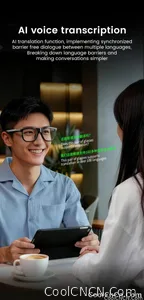 CoolWiz Cermin Mata Pintar Audio Lensa Elektrochromic Sentuhan 4 Kelajuan Baharu 164+Terjemahan Bahasa Panggilan Bluetooth Cermin Mata Hitam Muzik ChatGPT Untuk Sukan Luar dan Penggunaan Harian - view 19