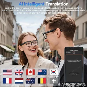 2026 New 800W HD Pixel Smart Glasses Men Anti-shake Camera AI Language Translation Video Recording ChatGPT Music Call Sunglasses - view 4