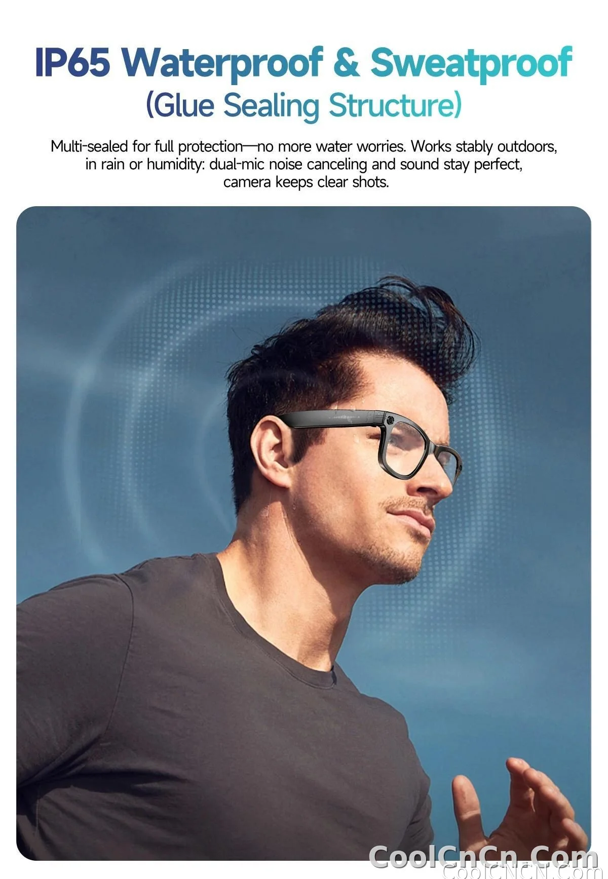 New Upgrade Smart Glasees With Camera Video Recording Languages Bluetooth Call Translation Voice Sunglasses - detail