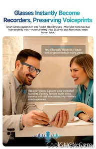 New Upgrade Smart Glasees With Camera Video Recording Languages Bluetooth Call Translation Voice Sunglasses - view 23