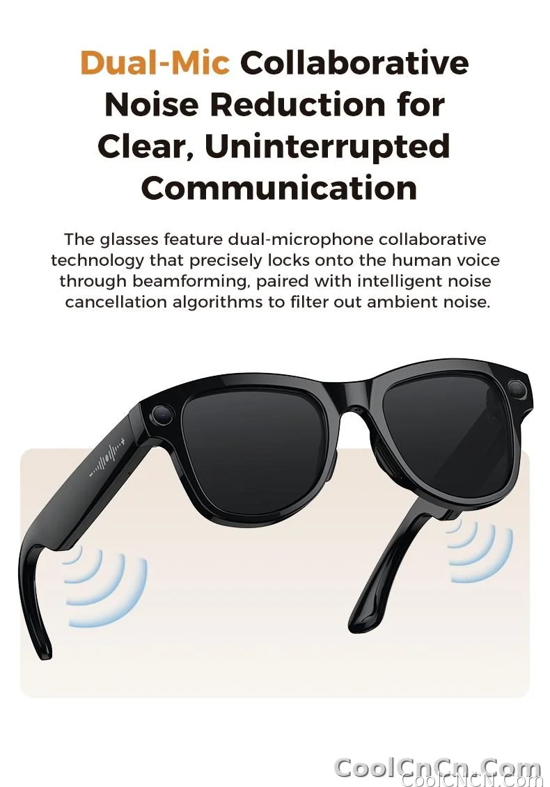 2026New 8MP 4K HD Camera AI Glasses Men 3600mAh Power Bank 32G Memory 160+ Translation Glasses Waterproof Smart Sunglasses Women - detail