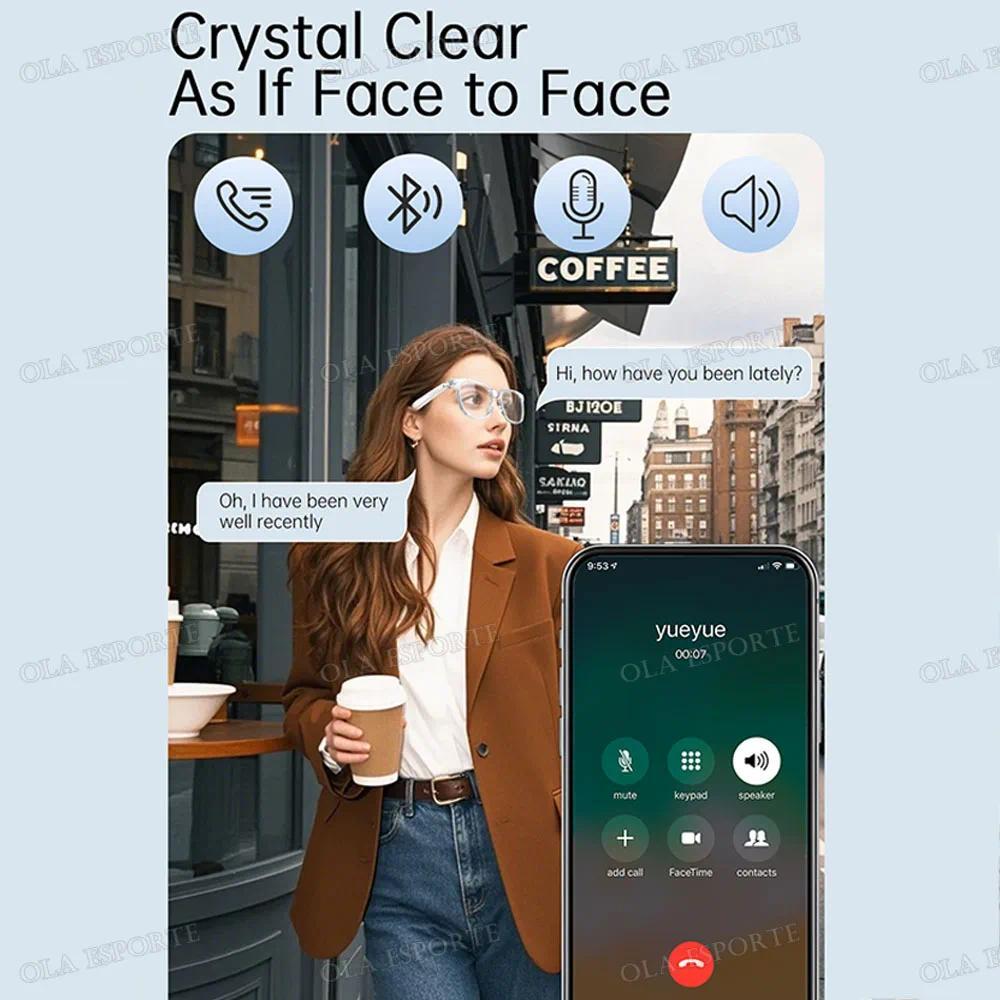 2026 New AI Smart Glasses Sunscreen Sunglasses Bluetooth Calling Music Player Camera Control UV Protection Glasses For Men Women - gallery