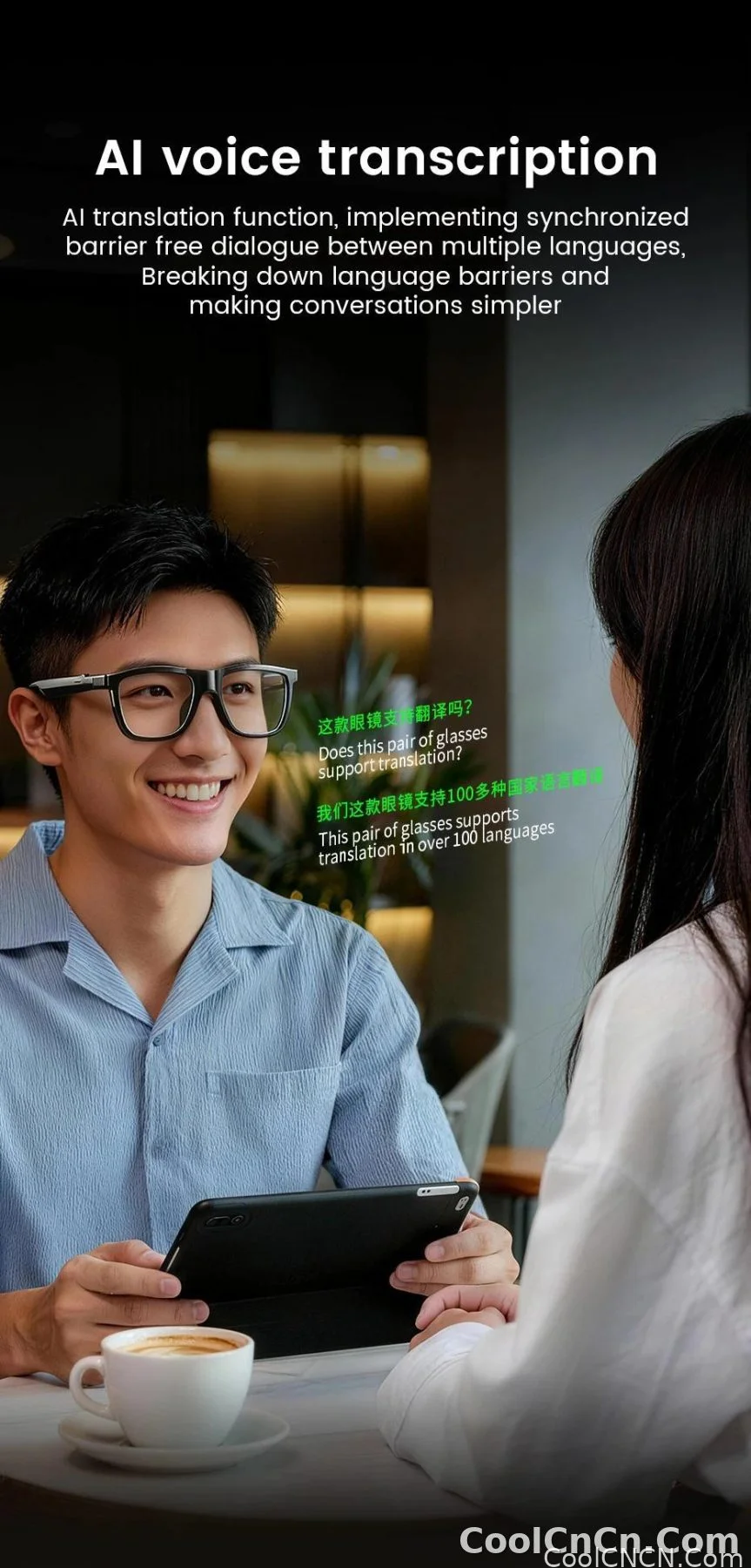 New Smart Audio Sunglasses 2026 Bluetooth Call AI Translation Touch Color Change Sliding Volume Control Dual Mic ENC Waterproof - detail