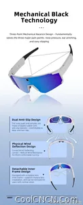 2026 New AI smart shooting&recording glasses with 800W camera, HD anti-shake bicycle riding shooting artifact, windproof goggles - view 13