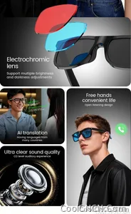 2026 New Electrochromic Lens Audio Smart Glasses Men 164+Language Translation AI ChatGPT BT Call Music Player Sunglasses Women - view 9