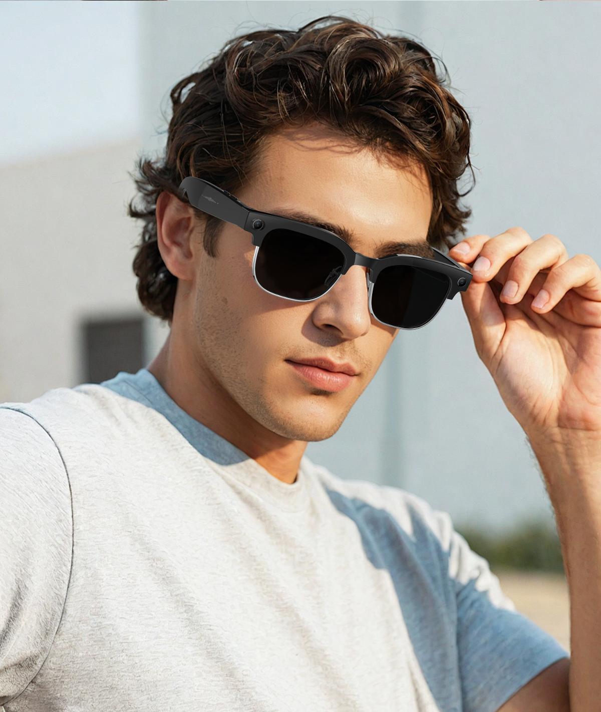2026New 4K Ultra HD Color Change BT Call Smart Glasses AI Chat Music Player 800W Pixel Camera 1080P Video  AI Sports Glasses Men - gallery
