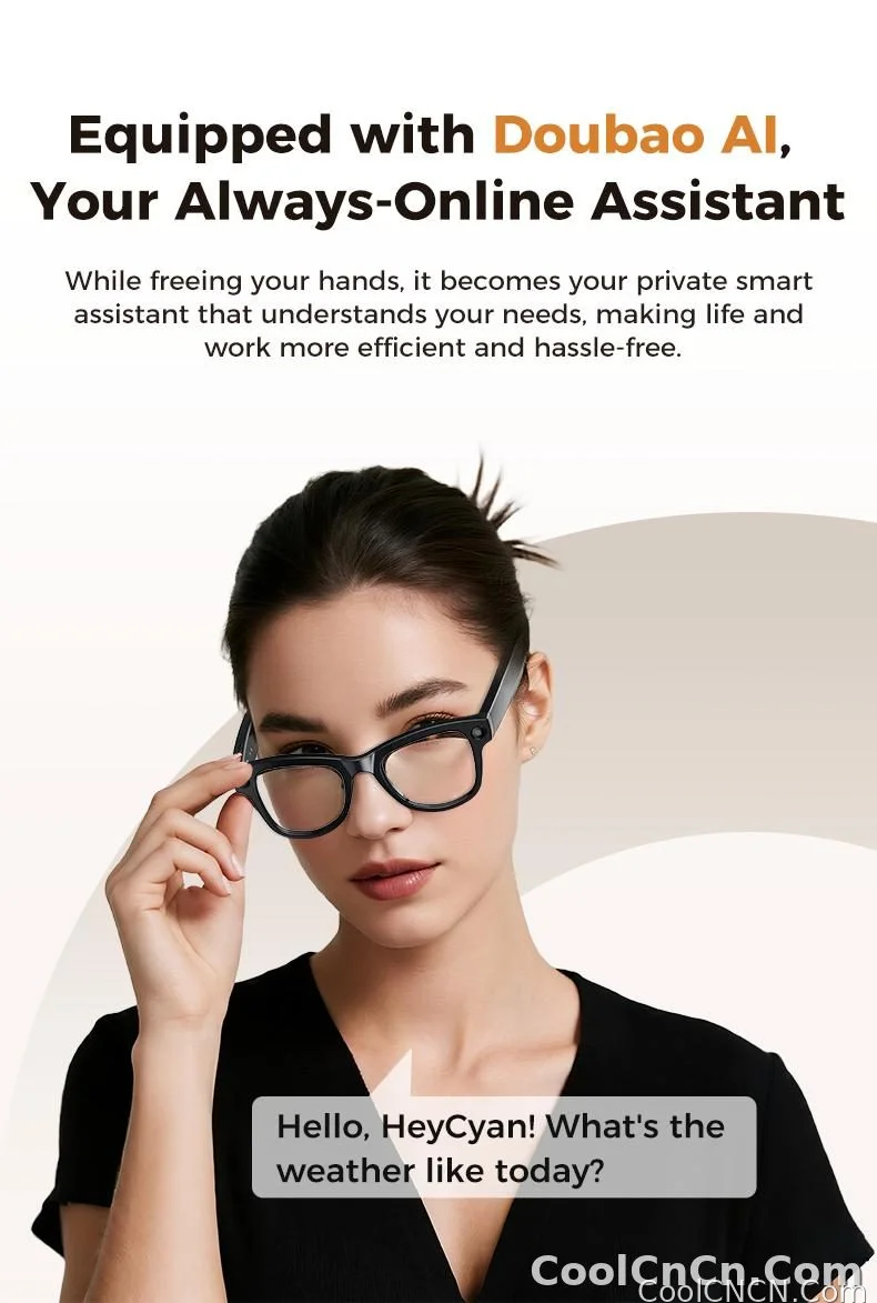 2026 AI Smart Glasses 1080P HD Camera Video Recorder Voice Translation Wireless Audio WiFi Sync Touch Eyewear for Travel Men Use - detail