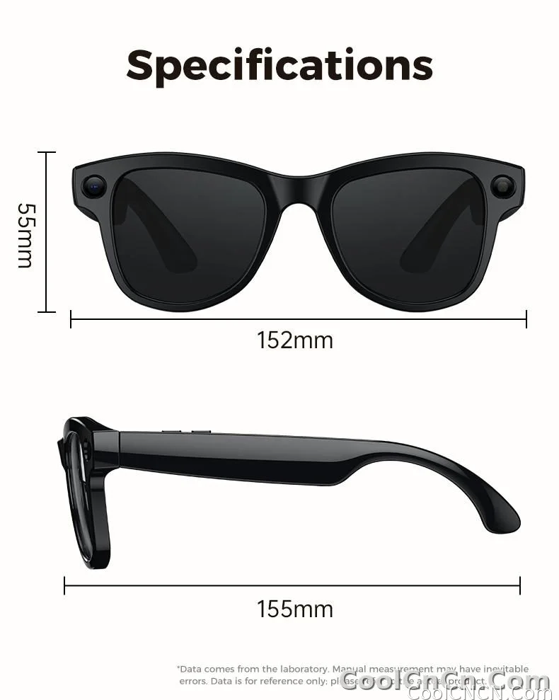 2026 AI Smart Glasses 1080P HD Camera Video Recorder Voice Translation Wireless Audio WiFi Sync Touch Eyewear for Travel Men Use - detail