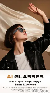 2026 AI Smart Glasses 1080P HD Camera Video Recorder Voice Translation Wireless Audio WiFi Sync Touch Eyewear for Travel Men Use - view 8