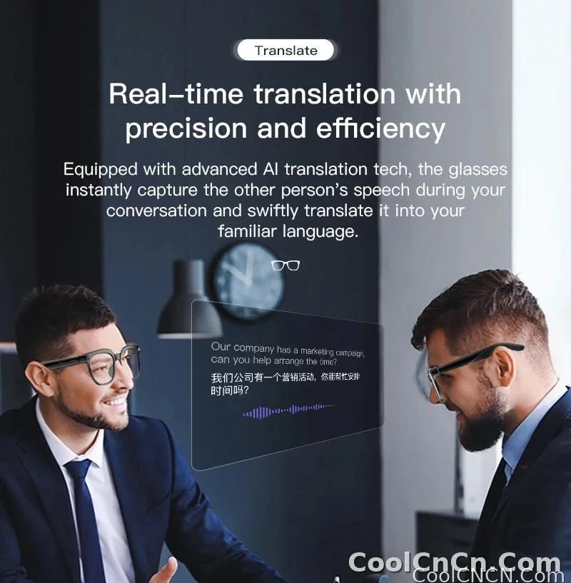 2026New 800W Pixel 4K HD Camera Smart Glasses AI Translation ChatGPT Music Play Voice Dual Microphone BT Call Sunglass Men Woman - detail