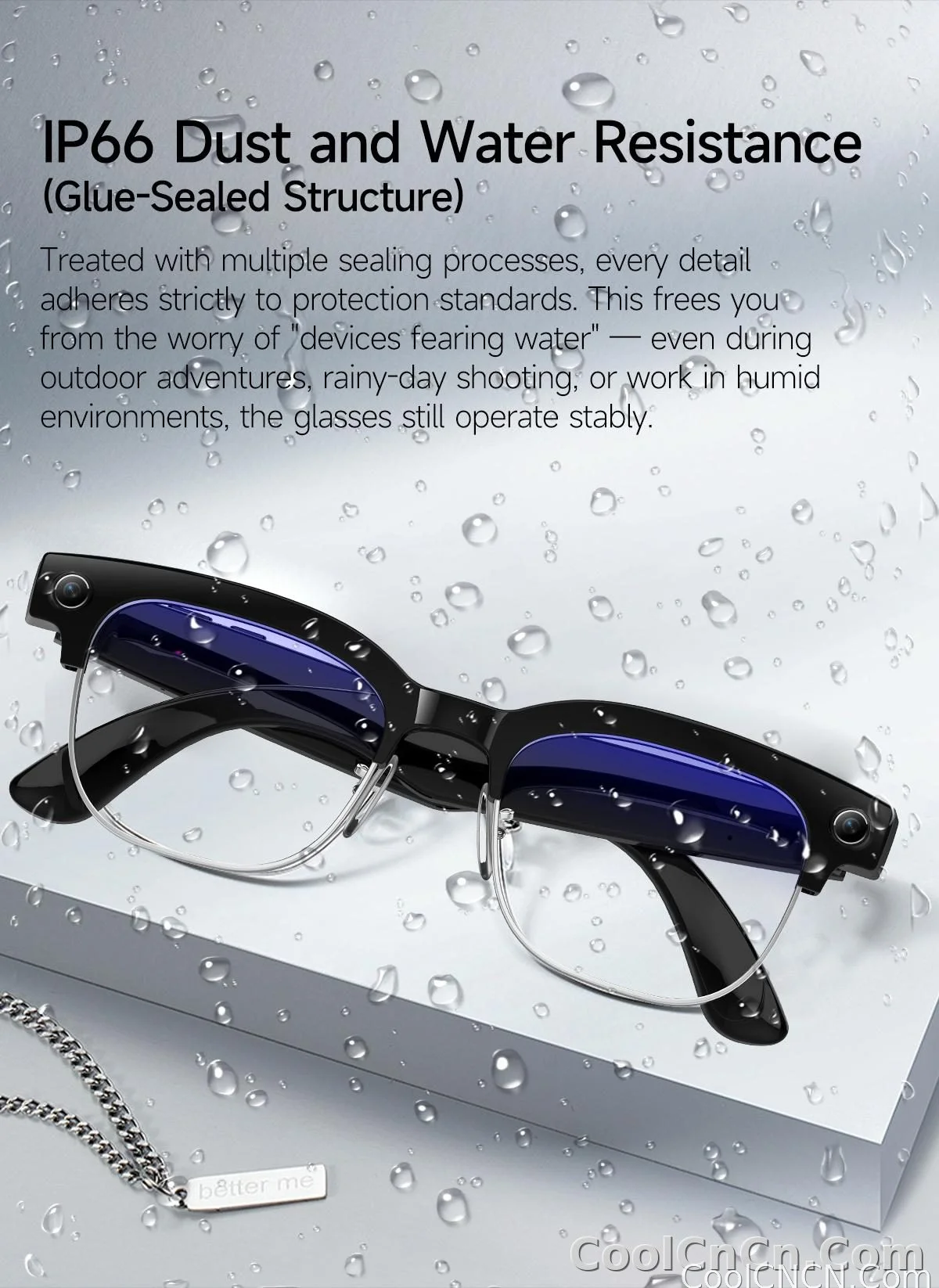 2026New AI Smart Glasses 800W Pixel Camera Various Language Translation Video Music BT Call Business 4K Color Change Glasses Men - detail