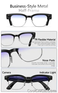 2026New AI Smart Glasses 800W Pixel Camera Various Language Translation Video Music BT Call Business 4K Color Change Glasses Men - view 10