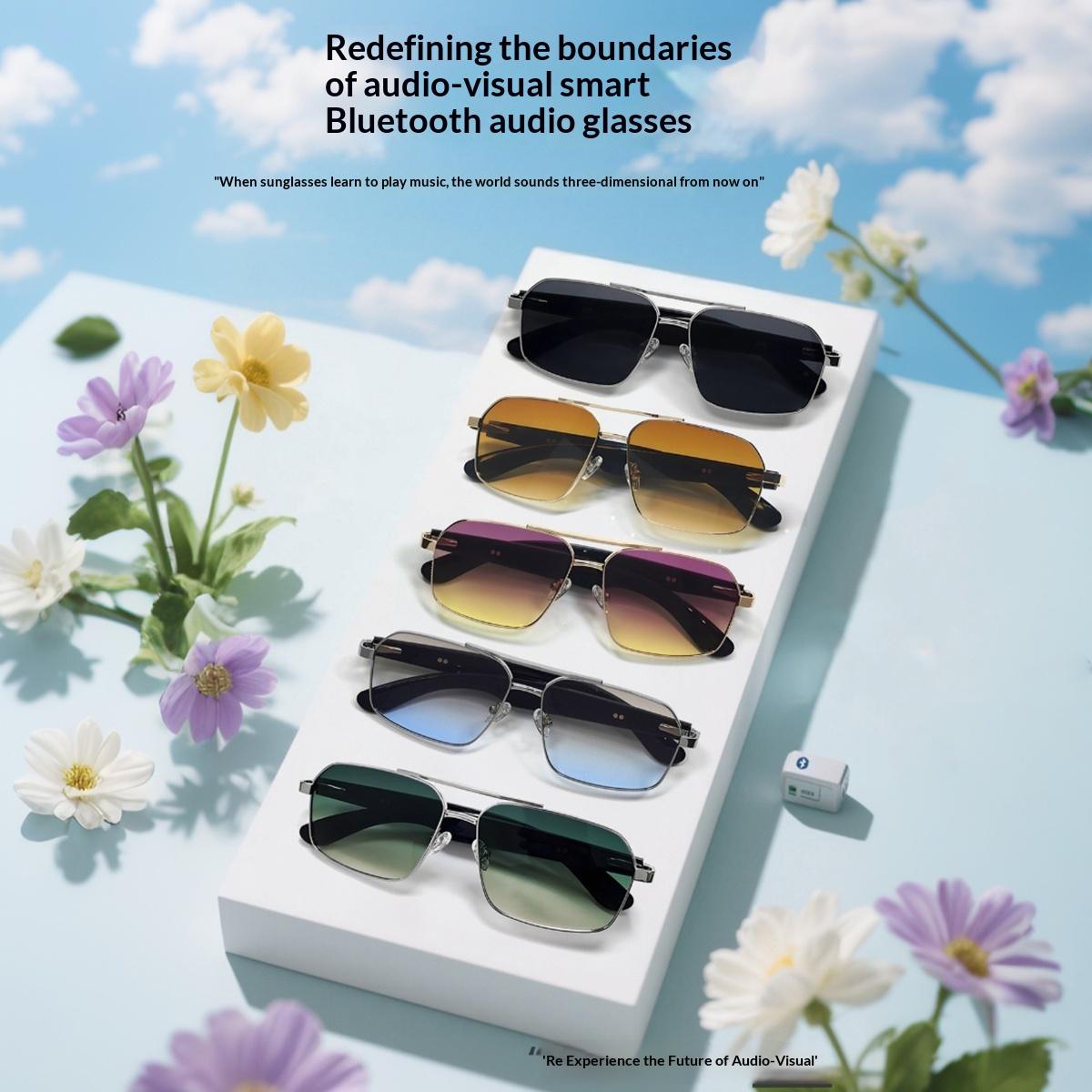 Smart Glasses Real Time Translation Wireless Bluetooth Touch Call Sports For Men Music Smart Glasses With Translator - gallery