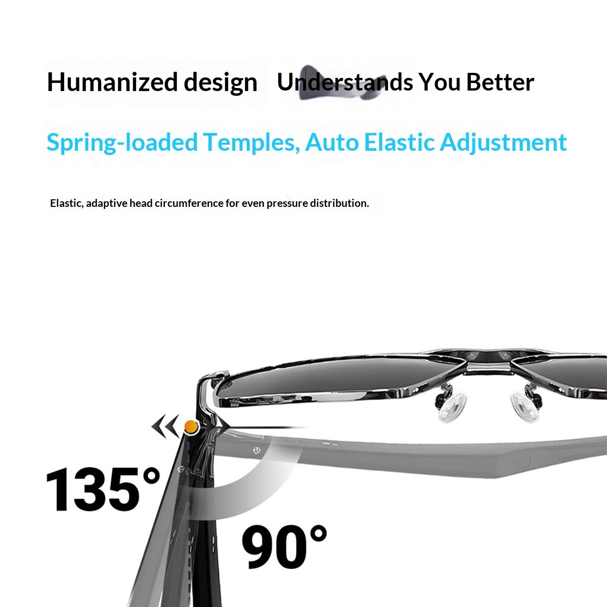 Smart Glasses Real Time Translation Wireless Bluetooth Touch Call Sports For Men Music Smart Glasses With Translator - gallery