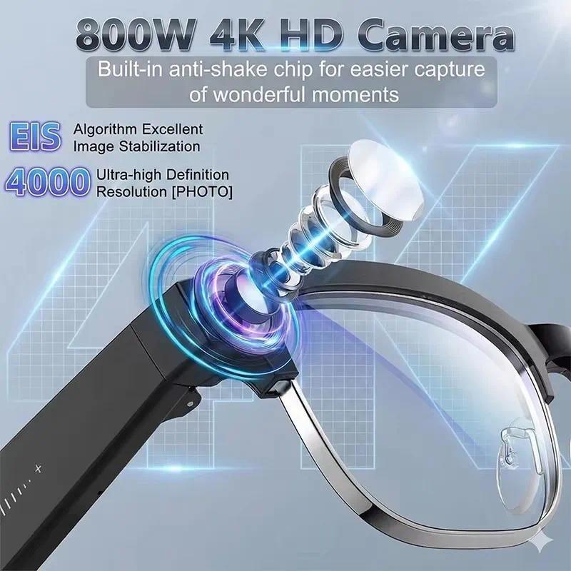 AI Real Time Translation Smart Glasses 1080P Camera Video Recorder Dual Mic Noise Canceling Bluetooth 3D Audio Sunglass 32G 2026 - gallery