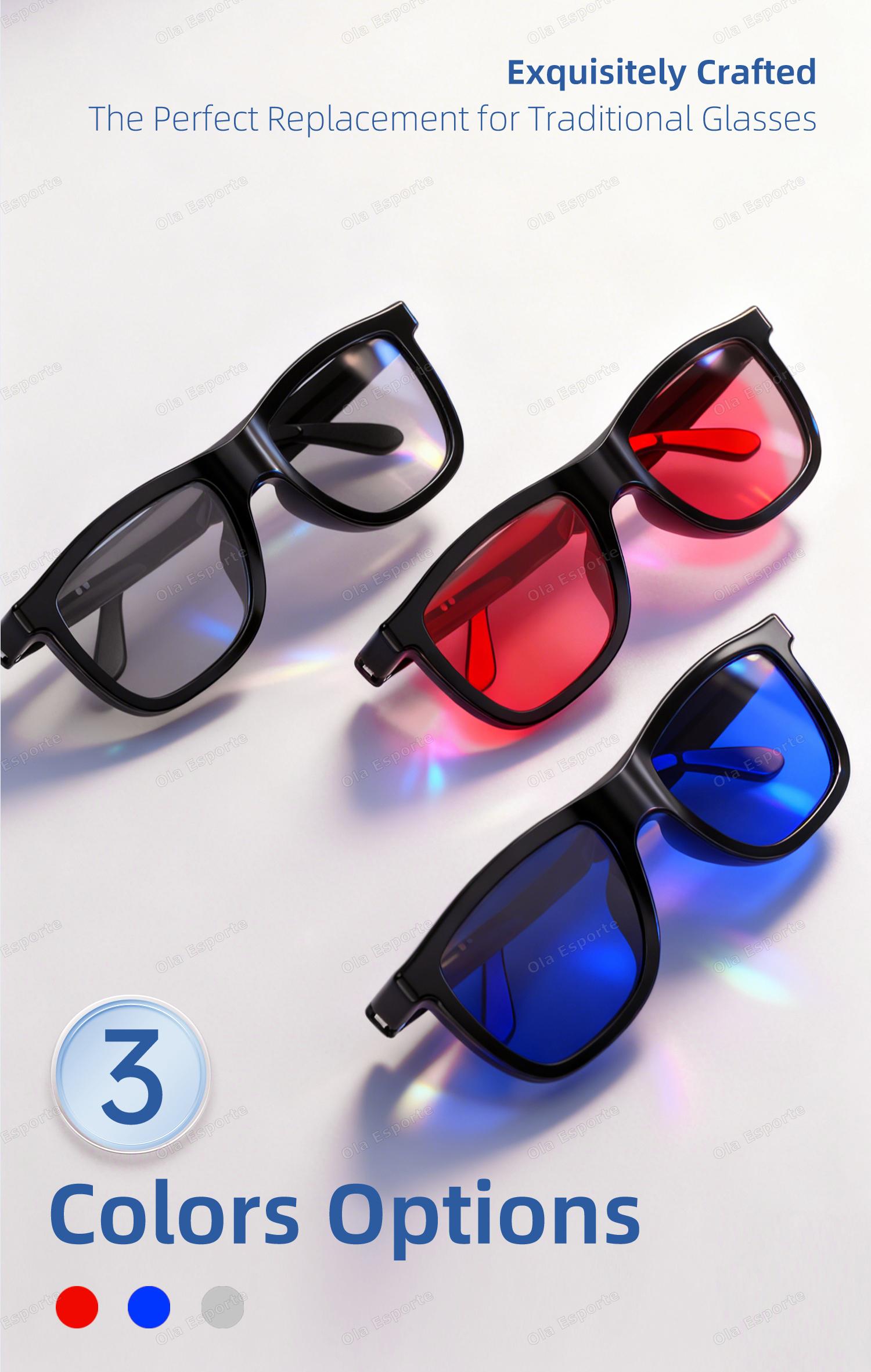 2026 Smart Audio Glasses Touch Control Color Changing Lens Dual Microphone Noise Reduction AI translation Bluetooth Sunglasses - gallery
