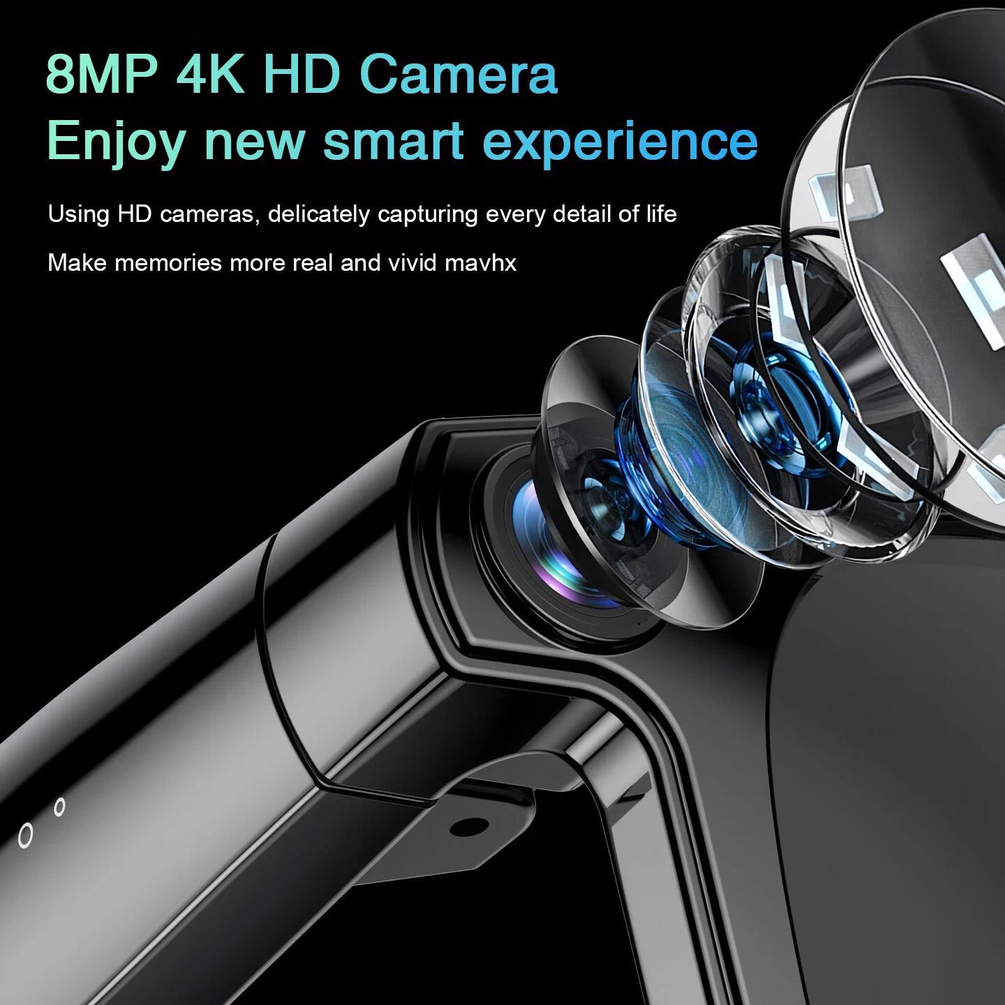 2026 New Smart Glasses Men 4K 8MP HD Camera Video Recording Language Translation ChatGPT WIFI Bluetooth Call Audio Glasses Women - gallery