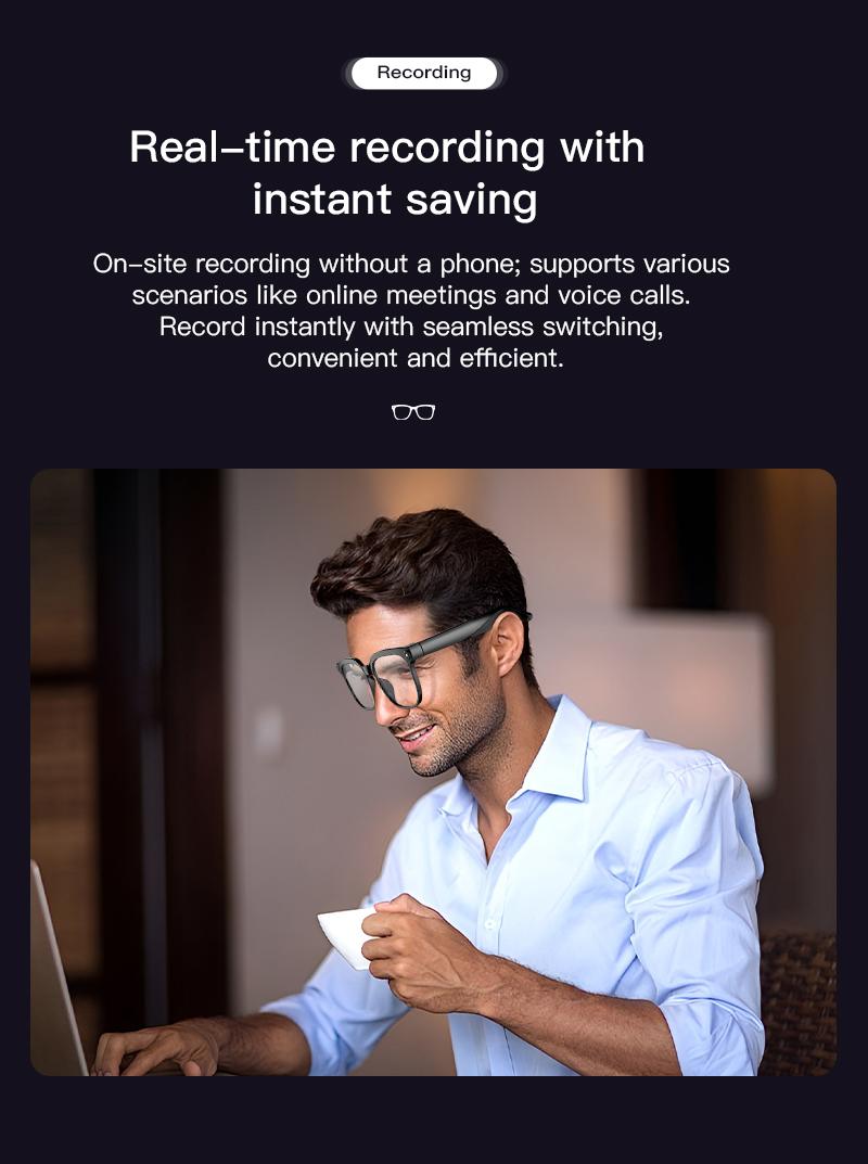 2026 New Smart Glasses Men 4K 8MP HD Camera Video Recording Language Translation ChatGPT WIFI Bluetooth Call Audio Glasses Women - gallery