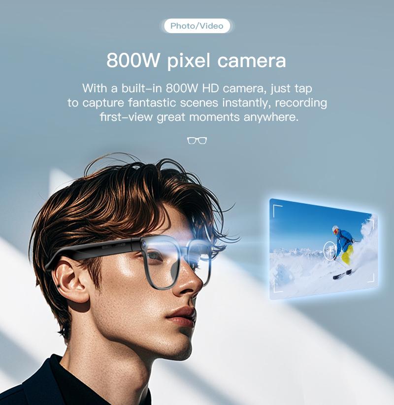 2026 New Smart Glasses Men 4K 8MP HD Camera Video Recording Language Translation ChatGPT WIFI Bluetooth Call Audio Glasses Women - gallery