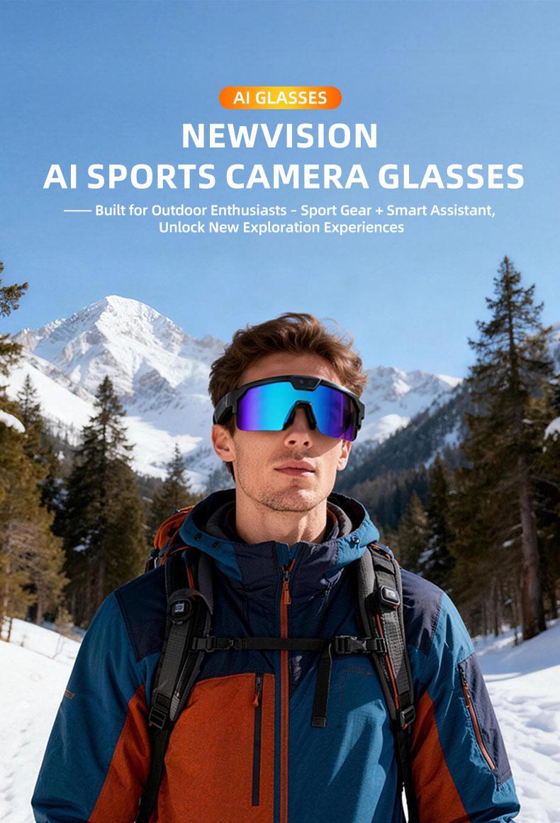 2026 New AI Sport Cycling Smart Glasses 80MP Camera 1200P HD Video Bluetooth 5.3WiFi Open Ear Riding Speaker Real-Time Translate - gallery
