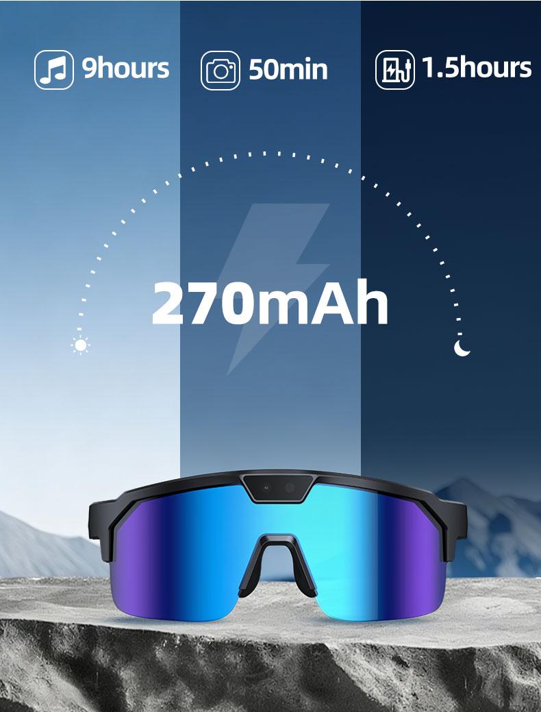 2026 New AI Sport Cycling Smart Glasses 80MP Camera 1200P HD Video Bluetooth 5.3WiFi Open Ear Riding Speaker Real-Time Translate - gallery