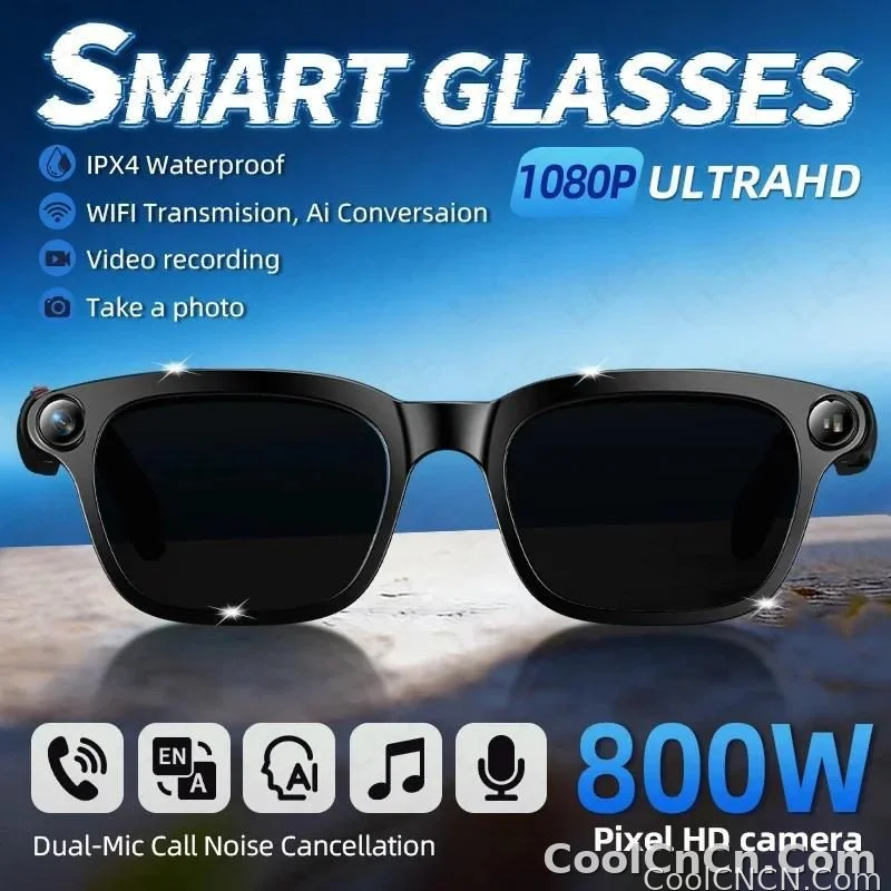 2026 New AI Smart Sunglasses 8MP HD Camera Glasses 1080P Video Recording Translation Call Waterproof Bluetooth Eyewear Men Women