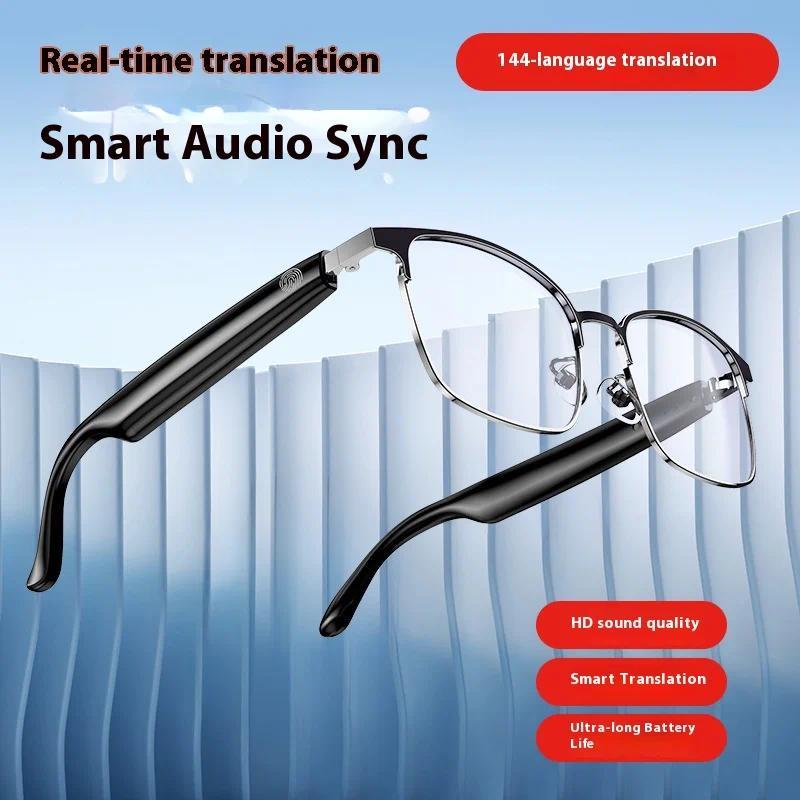 AI Glasses For Men languages Real Time Translation Wireless Bluetooth Touch Call Meeting Sports Music Smart Glasses - gallery