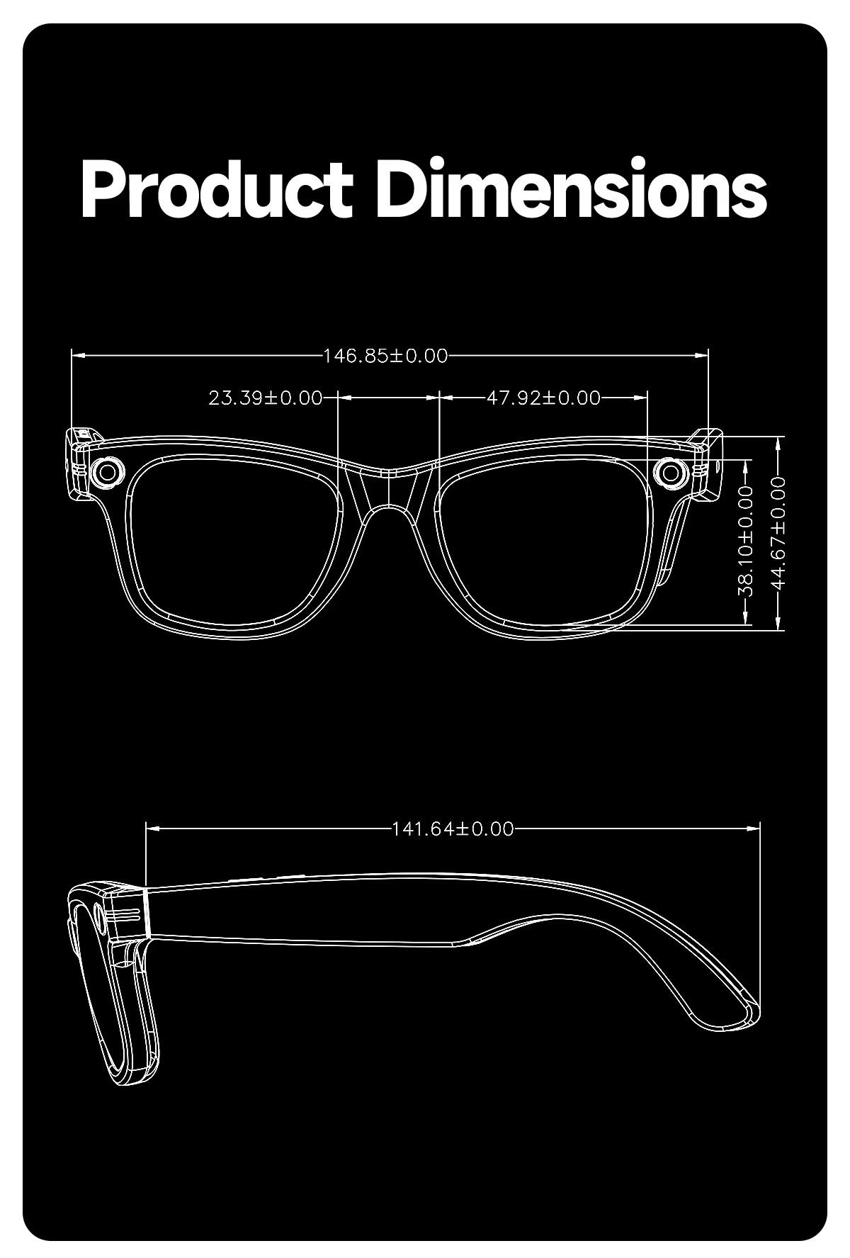 W610 AI Smart Glasses with Video Camera 800W Outdoor Sunglasses Wi-Fi Transfer BT Calling Audio Record Smart Wearable Headset - gallery