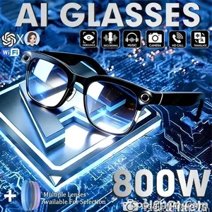 2026 Ultra AI Smart Glasses 1200P Camera ChatGPT Voice Assistant 32GB Storage Real-time Translation Bluetooth Music Sunglasses - view 1