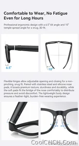 2026 Ultra AI Smart Glasses 1200P Camera ChatGPT Voice Assistant 32GB Storage Real-time Translation Bluetooth Music Sunglasses - view 23