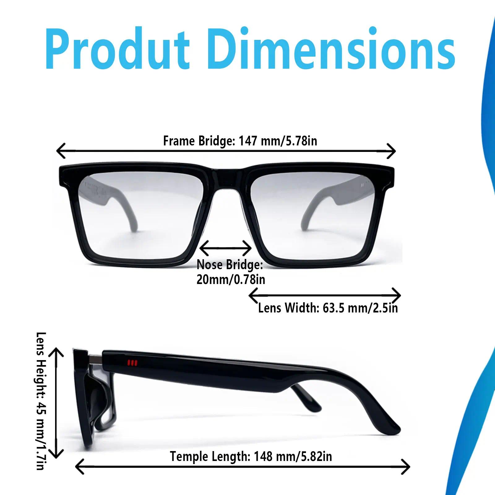 Smart Audio Glasses with Real-Time Translation Hi-Fi Music Playback Noise-Cancelling Voice Calls And Photochromic Lenses - gallery