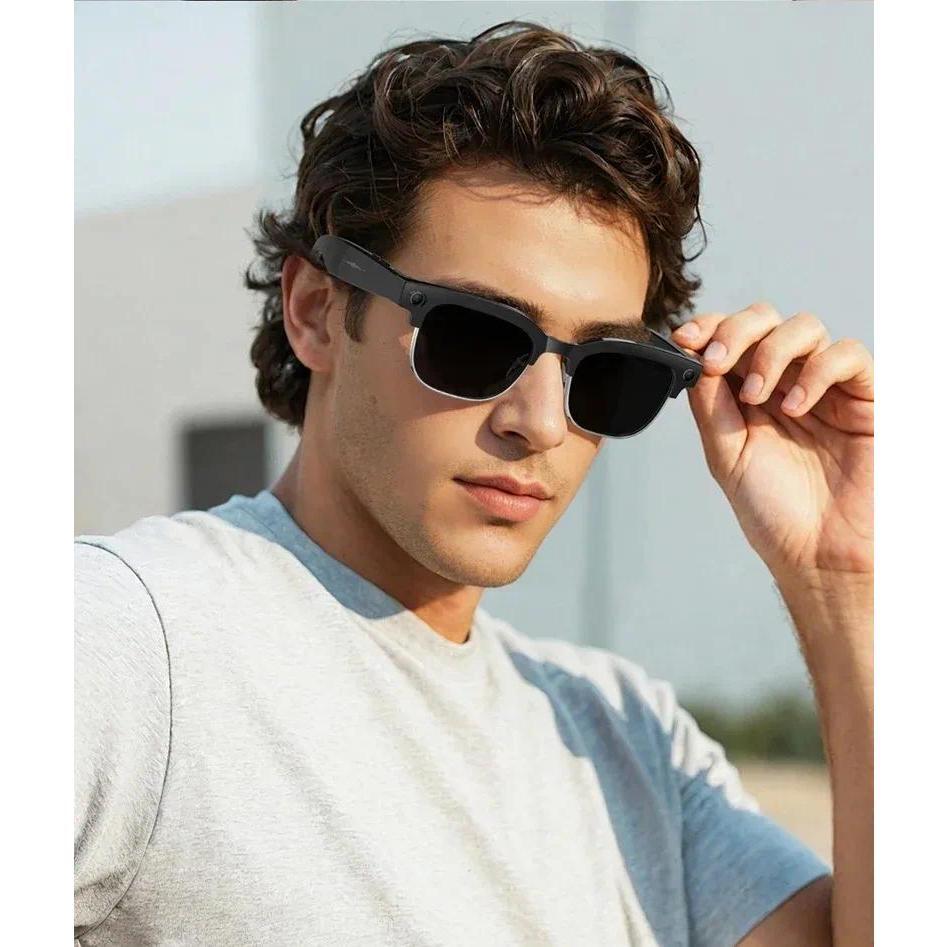 With Camera AI 4K Glasses New Upgrade 800W HD Video Recording AI Photo Recognition Translation Bluetooth Call Voice Sunglasses - gallery