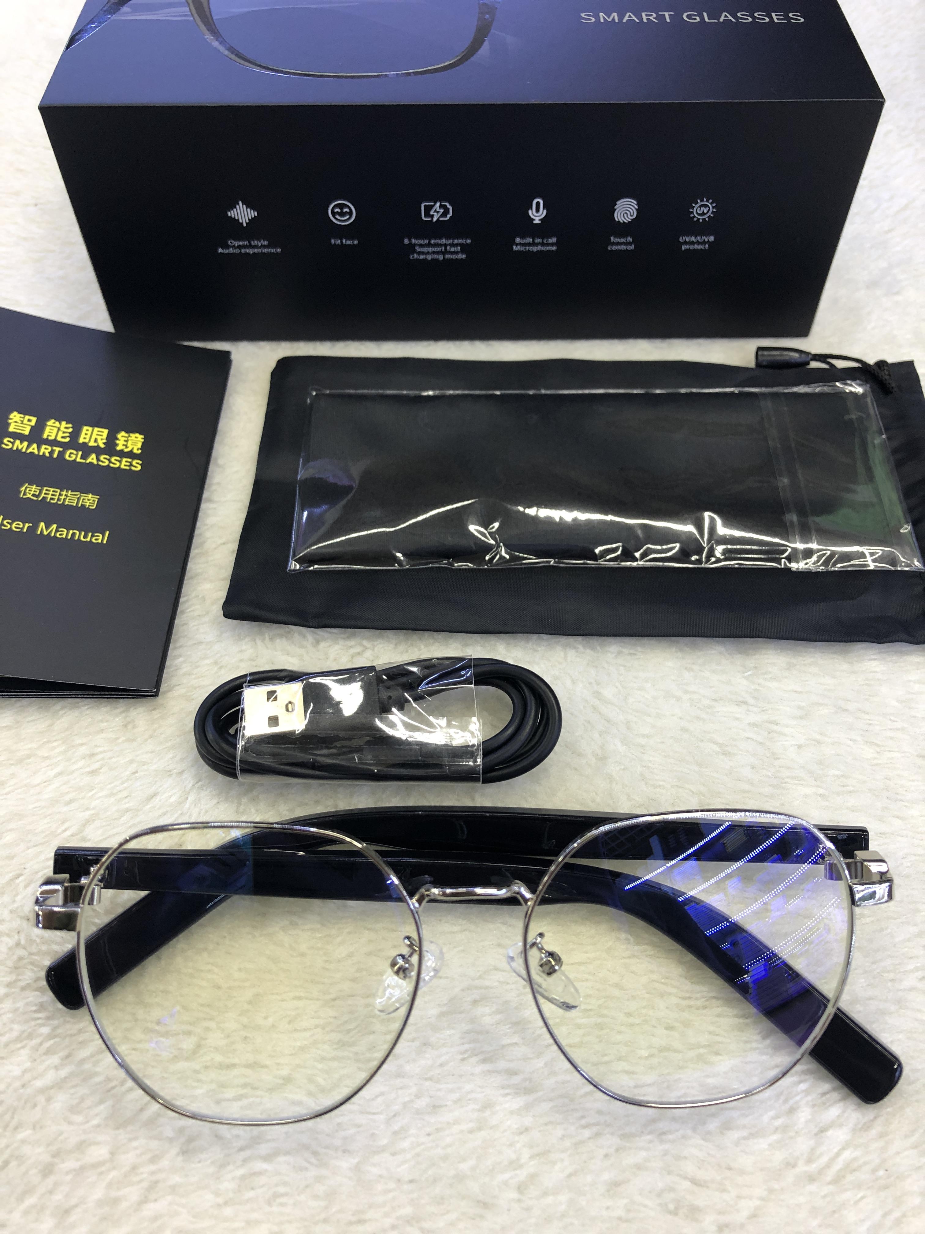 Bluetooth Smart Glasses Voice Call Music Play Remote Control Camera Wireless Bluetooth Headset Waterproof Glasses For Men  Women - gallery