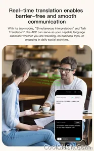New Business Sports Smart Glasses Men 8MP Anti-shake Camera 100+Language Translation ChatGPT AI Assistant Video POV AI Sunglass - view 17