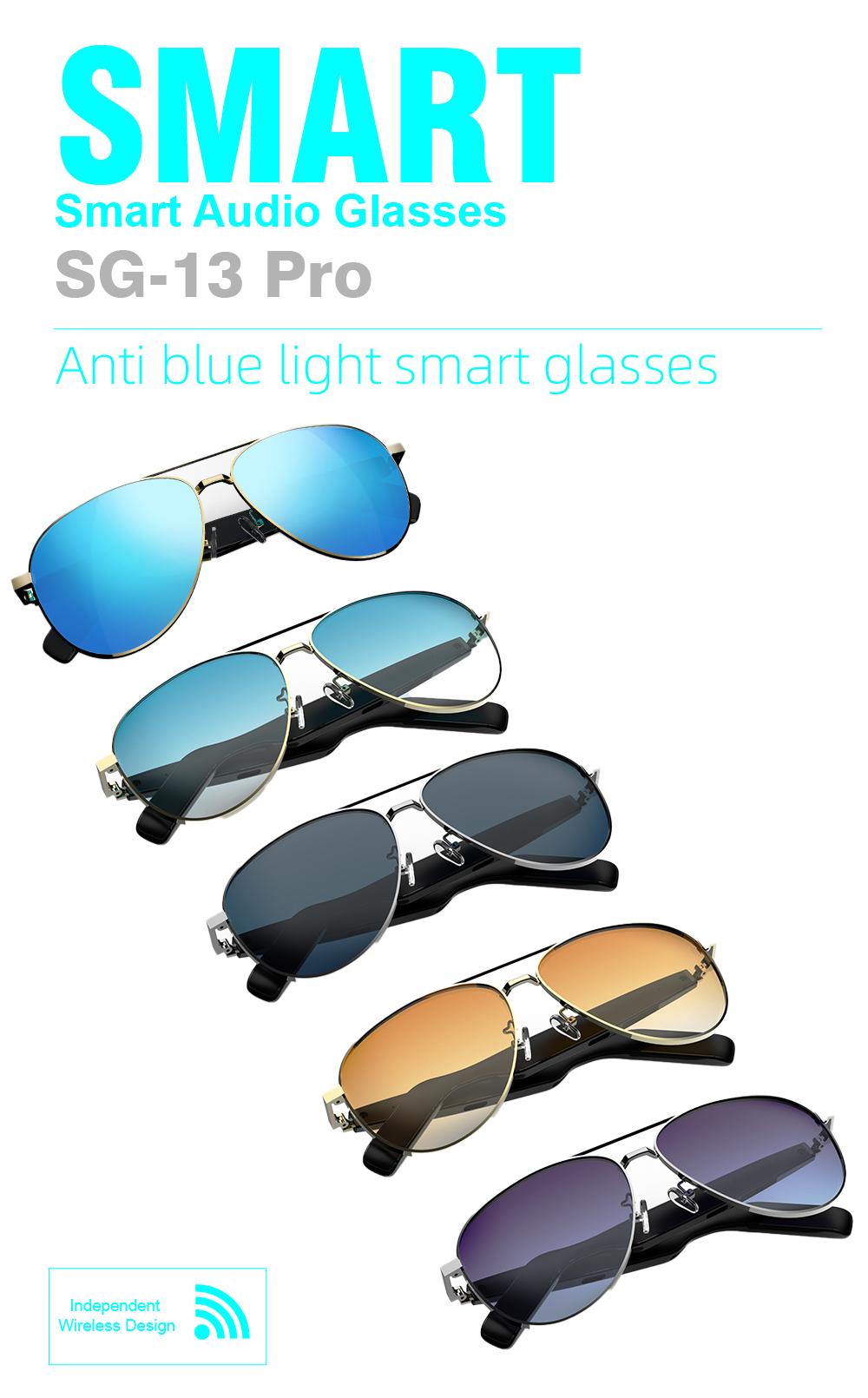 SG13 Smart Eyewear With Immersive Open Ear Audio, Stylish Gradient Frame, Bluetooth 5.4 Wide Compatible With iOS And Android - gallery