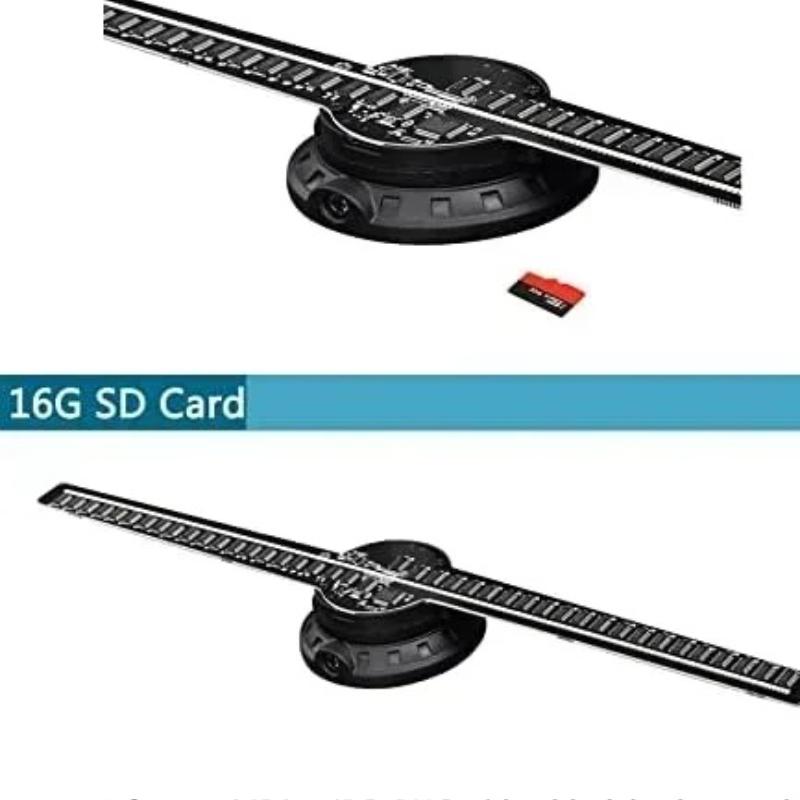 3D Hologram Fan 42CM 3D Holographic Projector Advertising Display Light HD Holographic Projector for Stores Bars Party Xmas - gallery