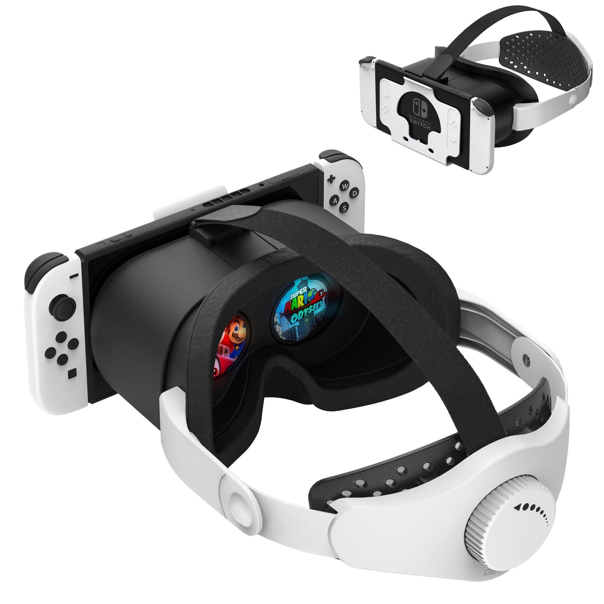 Upgraded VR Headset for Switch OLED/Nintendo Switch Accessories 3D VR Glasses Switch VR Labo Goggles W Adjustable Headset