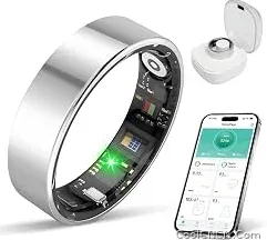 Smart Choice New Smart Ring Health Tracker for Women & Men, Sleep Exercise Health Monitoring, Daily Tracking, iOS/Android Compatible, IP68 Waterproof, No Subscription Required, 5‑Day Battery Life (Silver, 8) — Free Worldwide Shipping - view 1