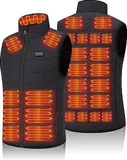 Advanced Heated Vest for Men & Women, No Battery Pack, 4 Switch Controls, Windproof Lightweight Polyester for Work, Cycling — Compact & Portable
