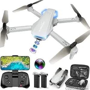 2026 New Drone with 1080P Camera for Beginners and Adults, Foldable Remote Control Quadcopter with Voice Control, Gestures Selfie, Altitude Hold, One Key Start, 3D Flips, 2 Batteries, Not water-proof, Toy for Beginners — Durable Design - view 1