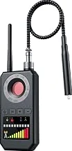 Pro Grade Hidden Camera Detectors,6-in-1 GPS Tracker Detector,Bug Detector,RF Detector,Listening Device Detector for Travel,Car,Hotels,Bathroom,Home,Office(Black) — Compact & Portable