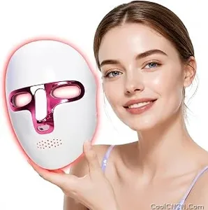 Ultra 7 Colors Red Light Therapy for Face, LED Facial Mask, Rechargeable — Gift Set Edition - view 1