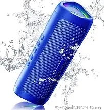 Trending Now Bluetooth Speaker, 20W HD Sound, Portable Wireless, IPX5 Waterproof, Up to 24H Playtime, TWS Pairing, for Home/Party/Outdoor/Camping/Beach Essentials, Electronic Gadgets, Birthday Gift (Blue) — Compact & Portable - view 1