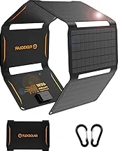 Trending Now FlexSolar 40W Foldable Solar Panel Charger, USB-C USB-A & DC Outputs · Waterproof portable solar charger for camping, hiking, backpacking; works with phones, power banks and tablets — Gift Set Edition