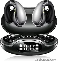 Trending Now Upgraded Ultra Open Ear Earbud Wireless Bluetooth 5.4, Clip on Ear Buds with AI Translation Earbuds Real Time 50H Playtime & Crystal Clear Sound Bone Conduction Earbuds for Travel, Business, Sports — for Men Women - view 1