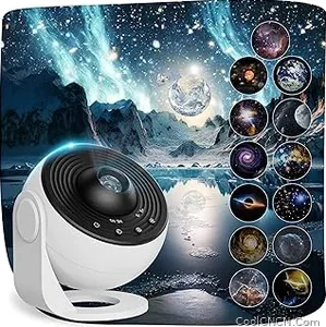 Best Seller Galaxy Projector Night Light, 13-in-1 Star Projector for Bedroom, White — Travel Friendly - view 1